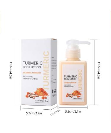 100ml Turmeric Body Lotion - Anti-Aging Moisturizing Cream for Smooth Skin - Ideal for Dry Skin Care - Buy Online on GoSupps.com
