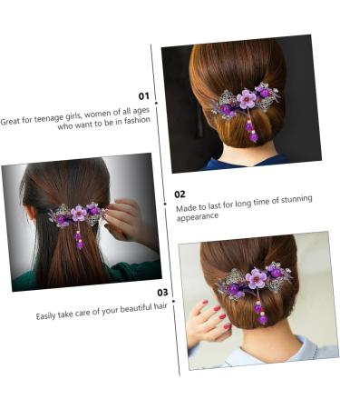 Beaupretty Women Flower Hairpin hairpin rhinestone elegant pin styling clip rhinestone bobby pin flower for women ponytail holder clip China rhinestones dense Miss Retro Women Hairpin - Buy Online on GoSupps.com