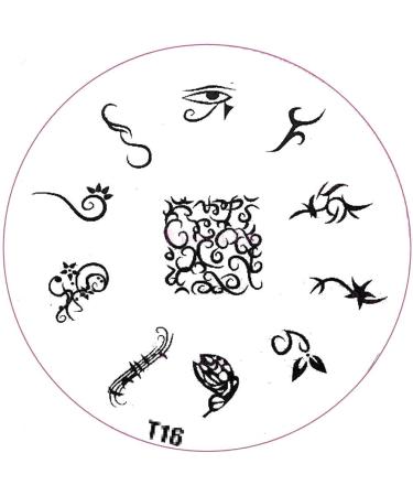 ++SPECIAL ITEM++ Stamping stencil T-series: T16 Ornaments Eye of Ra Egypt