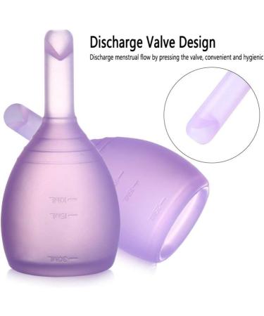 Reusable Menstrual Cup with Valve Discharge - Eco-Friendly Period Cups for Comfort & Convenience - Buy Online on GoSupps.com