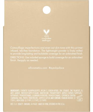 e.l.f. Camo Powder Foundation Fair 150 C - Primer-Infused, Long-Lasting Coverage - Buy Online on GoSupps.com