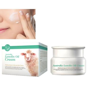 Pure Lanolin Face Cream Moisturiser Strong Moisturiser & Anti Wrinkle Face Cream Anti Wrinkle Moisturiser Hydrating Face Cream Firms and Moisturises Skin Hydrating Day Cream 35g