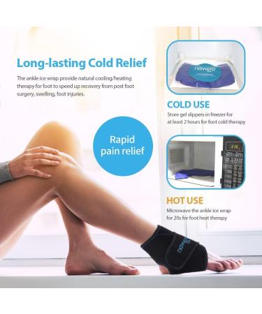 Newgo Cooling Pads for Ankle Pain Relief | Ice Cold Bandage & Cuff for Swelling & Injuries | International Shipping - Buy Online on GoSupps.com