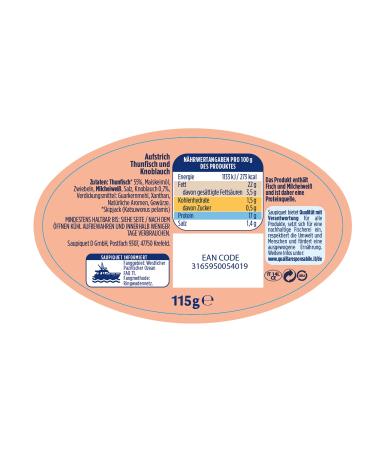 Buy Saupiquet Rio Mare Tuna & Garlic Bread Spread - Creamy 115g (2 Pack) - Delicious & Convenient International Shipping - Buy Online on GoSupps.com