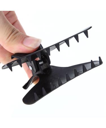 12 Black Hair Clips - Pro Salon Hair Clip Clamps & Hairpins for Hairdressing | International Shipping - Buy Online on GoSupps.com