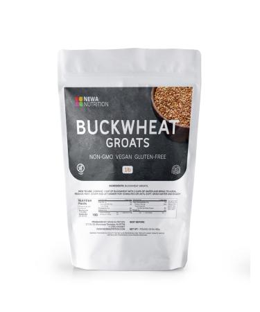 Organic Buckwheat Groats by Newa Nutrition. NON - GMO, Gluten Free, Vegan and Organic. Keto and Paleo Friendly