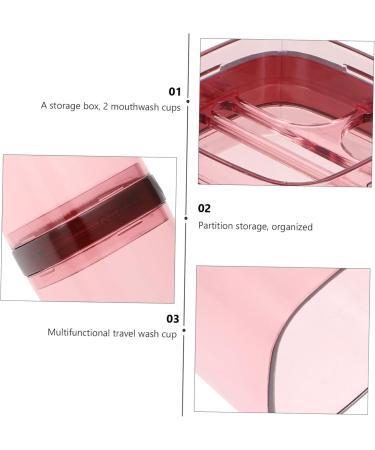 Beavorty Travel Washing Cup & Toothbrush Holder - Toothpaste Storage Case for Body Care - Portable Travel Accessories (Red 20.5x7x7cm) - Buy Online on GoSupps.com