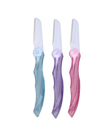 Portable 3-Part Eyebrow Razor | Safe & Compact Eyebrow Cutter | Beauty Tools for Precise Shaping - Buy Online on GoSupps.com
