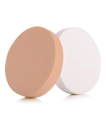 myonly big Round Makeup Sponges is suitable for eye foundation  blush application  forehead and cheeks  large area of makeup  soft and thick  fast makeup  dry and wet  no scumming (pick of two) 2 Count (Pack of 1)