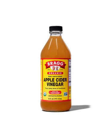 Bragg Organic Apple Cider Vinegar with Mother, Raw & Unfiltered, 16 Fl Oz (Pack of 2) + Bonus Measuring Spoon | All-Natural Ingredients - Buy Online on GoSupps.com