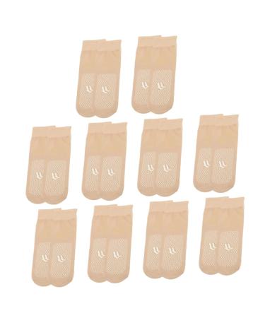 FRCOLOR 10 Pairs Transparent Ankle Socks Ladies Summer Shorts Skorts for Women Dressy Womens Skimmer Shorts Women's Socks Classic Mid-tube Stockings Elastic Stockings Miss Fashion Nylon