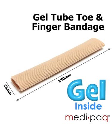 Medipaq Gel Toe Protectors - 2x 30mm Wide Big Toe & Little Toe Foam Protectors for Shoes - Buy Online on GoSupps.com