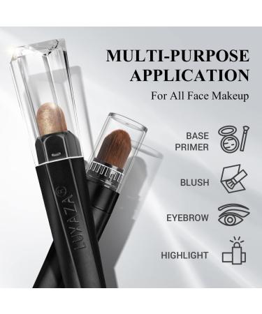 LUXAZA 3PCS Cream Eyeshadow Stick Set - Neutral Metallic and Brown Eye Makeup Pencil for Waterproof Long-Lasting Eye Brightener, Highlighter, and Eyeliner - Sunset Dusk - Buy Online on GoSupps.com