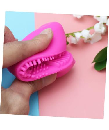Housoutil Makeup Brush Cleaner - Silicone Cleaning Pad & Applicator - Rose Red 8x8.5cm | Effective Brush Washing Mat - Buy Online on GoSupps.com