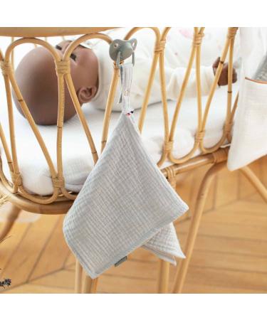 Sevira Kids Comforter with Pacifier Attachment | Cotton Gauze Melody | Made in France - Shop Now! - Buy Online on GoSupps.com