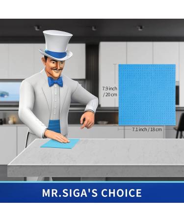 uaelua Reusable Dish Cloths Cellulose Sponge Cloth for Kitchen Absorbent Cleaning Cloth 10 Pack Multi Colors - Buy Online on GoSupps.com