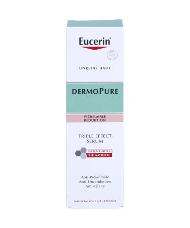 Eucerin Dermopure Triple Effect facial serum against impure skin pimple marks and shiny skin 40 ml Oplossing