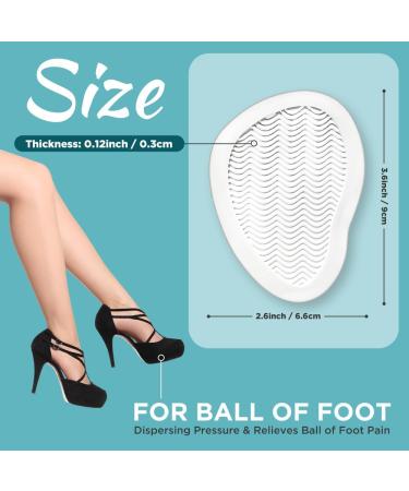 Ball of Foot Cushions for Women - Non-Slip Metatarsal Pads & Gel Inserts for All-Day Comfort and Pain Relief (3 Pairs Clear) - Perfect for High Heels - Buy Online on GoSupps.com
