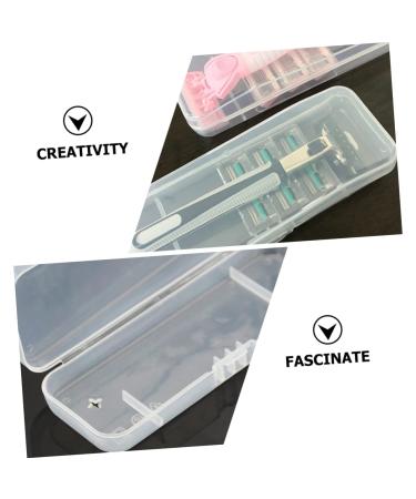 Minkissy Travel Razor Storage Box - 40 Stk Portable Shaver Bag Case for Safety Razor - Reusable Transparent Plastic 14.7x5.7cm - Ideal for International Shipping - Buy Online on GoSupps.com