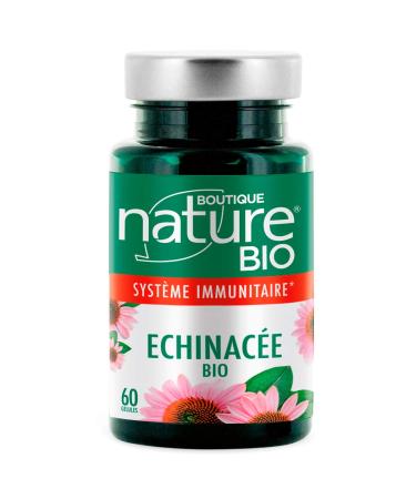 Boutique Nature - Food Supplement - Organic Echinacea - 60 Vegetable Capsules - Stimulates your immune defenses