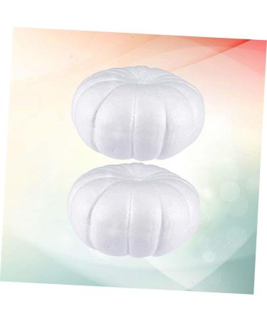 COHEALI 1 Set 2pcs Halloween Foam Decorations Mini Accessories Fake Foam Pumpkins Halloween Props Smooth Ball Halloween Artificial Pumpkin Kids Decor White Assorted Blank Child White 20X20X10CM - Buy Online on GoSupps.com