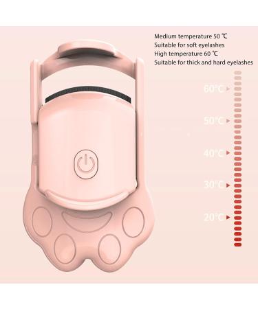 Verdant Touch Rechargeable Lash Curler Electric Heated Eyelash Curler Rechargeable Portable Lash Curler Cat Claw Shape Pink - Buy Online on GoSupps.com