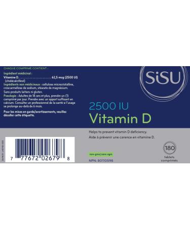 Vitamin D3 2500 IU 180 T - Buy Online on GoSupps.com