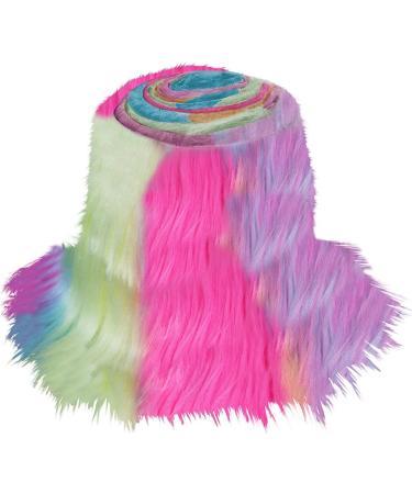 FabricLA Shaggy Faux Fur Roll - 4 X 60 Inches Trim Fur Rolls - Pastel Patch - DIY Crafts, Costume Design, Decoration - Buy Online on GoSupps.com