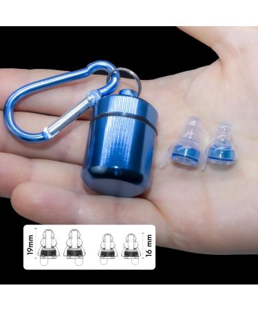 High Fidelity Concert Ear Plugs - Noise Reduction & Hearing Protection for Live Music Festivals & Nightclubs - 24dB - 2 Pairs (Blue) | Shop Internationally - Buy Online on GoSupps.com