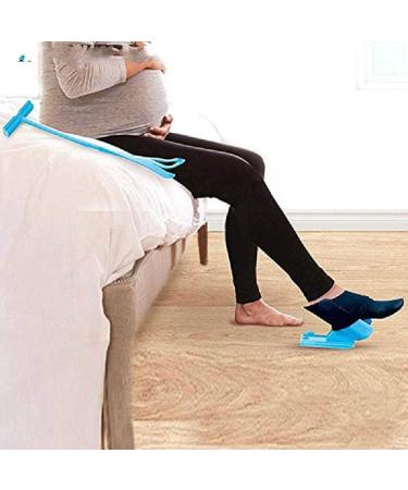 Sock Aid Easy On & Easy Off Sock Helper No Bending Stretching for Pregnancy and Injuries Living Tool Dressing Aid for Socks(2 pcs) - Buy Online on GoSupps.com