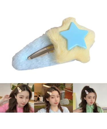 hgnxa Plush Star Shape Hairpins Hot Girls Layered Star Hair Clip Carnival Photography Hair Clip for Woman Ponytail Hair Clip Pink - Buy Online on GoSupps.com