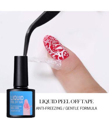 Anti-Overflow Base Coat Liquid Tape for Nail Art - Black Peel Off Gel Polish Tool - Buy Online on GoSupps.com