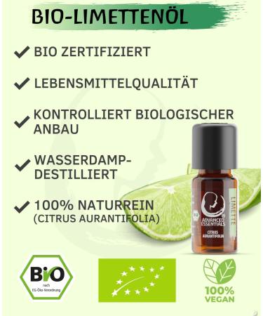 Organic Lime Oil 10ml from Sri Lanka | Essential Citrus Aurantifolia for Biological Cultivation - Buy Online on GoSupps.com
