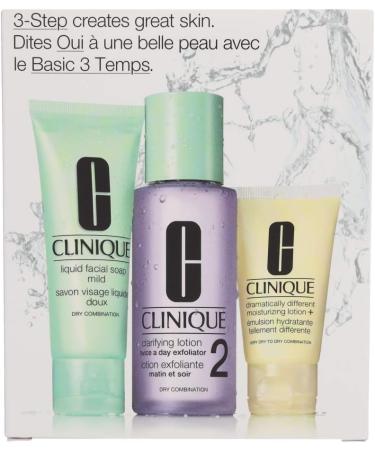 Clinique 3 STEP INTRO SYSTEM - DRY TO NORMAL SKIN (TYPE II) - Buy Online on GoSupps.com