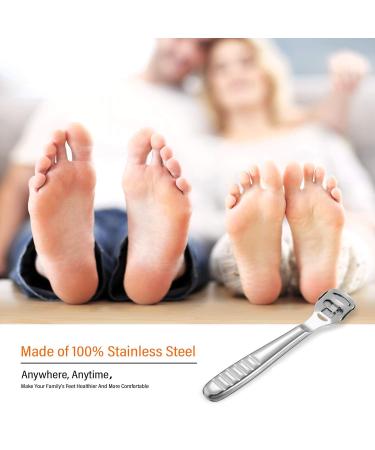 Drybely Professional Pedicure Tool Set - Stainless Steel Cornel Remover & Razor for Hard Skin & Dead Skin Care - 10 Blades for Perfect Foot Maintenance - Buy Online on GoSupps.com