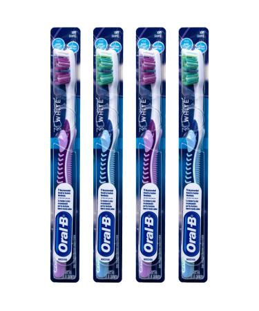Oral-B 3D White Vivid Toothbrush 35 Soft (Colors Vary) - Pack of 4 - Buy Online on GoSupps.com