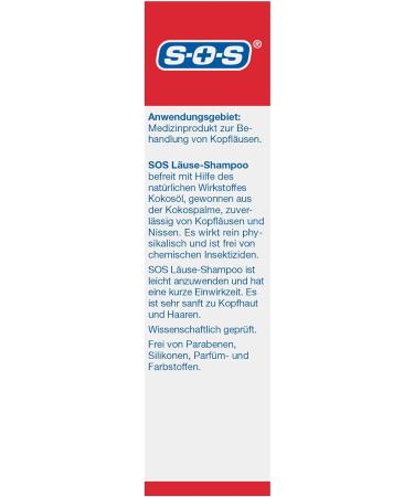 SOS Lice Shampoo 100ml - Fast and Effective Treatment for Lice Infestations - Buy Online on GoSupps.com