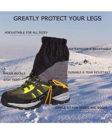 Jwelesy Waterproof Adjustable Lightweight Hiking Gaiters for Men and Women - Ideal for Hiking, Hunting, Snow, Trail Running, and Backpacking - Buy Online on GoSupps.com