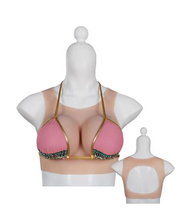 ZWSMS Silicone Filled Breast CG Cup Mastectomy Fake Boobs Crossdresser Breastplate for Drag Queen Transgender Color 1 C Cup