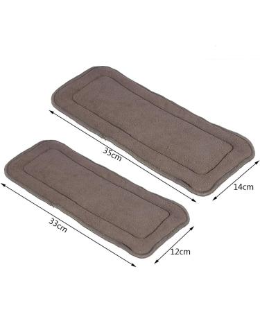 2Sizes Washable 5 Layers Bamboo Charcoal Cloth Nappy Liner Super Absorbent Adult Diaper Insert(S) - Buy Online on GoSupps.com
