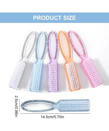 5 Pieces Nail Brush Round Head Nail Handle Brush for Cleaning Cleaning Brush Nail Art Brush Hand Cleaning Washing Brush - Buy Online on GoSupps.com