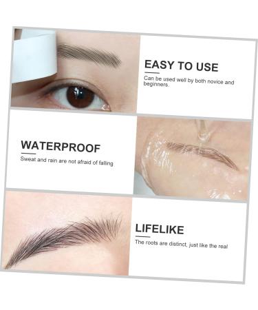 Beavorty 36 Sheets Waterproof Eyebrow Stickers False Eyebrows Imitation Eyebrow Make up 3d Template - Buy Online on GoSupps.com
