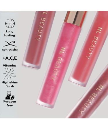  NL BEAUTY Ibiza Long-lasting Lip Gloss - Enriched with Vitamins A C and E - BOSS GLOSS 2.5ml - Buy Online on GoSupps.com