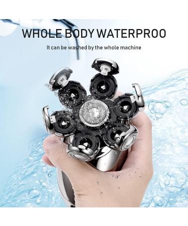 5 in 1 Electric Head Shaver for Bald Men - 7D Floating Cutter USB Rechargeable Rotary Grooming Kit - Buy Online on GoSupps.com