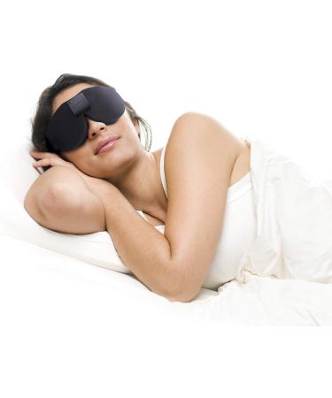 Sound Oasis Deluxe Glo to Sleep Eye Mask | Deep Sleep, Block Out Light, Blue Glo Points, Adjustable Brightness | Black - Buy Online on GoSupps.com