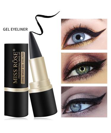 Buy Waterproof Black Eyeliner | Long-Lasting Gel Cream for Statement Eyes - Fast Drying & Smooth Application - Buy Online on GoSupps.com