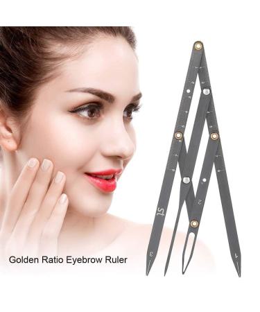 Salmue Golden Ratio Stainless Steel Eyebrow Ruler | Tattoo Measuring Caliper & Shaping Tool - Buy Online on GoSupps.com