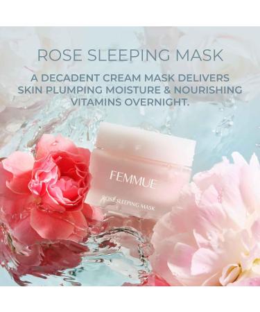 Rose Sleeping Mask Face Moisturizer | Hydrating Gel for Dry Skin | Korean Skin Care with Rose Water (1.76 oz - Buy Online on GoSupps.com