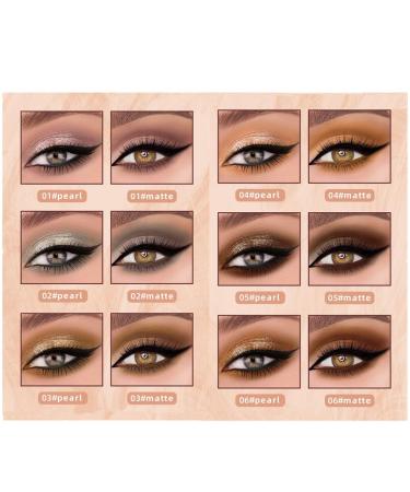 Liquid Eyeshadow 2-in-1 Matte & Glitter - Long-Lasting Waterproof Metallic Cream Makeup (04 - Buy Online on GoSupps.com