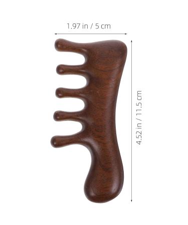 Healvian Wooden Massage Beams | Gua Sha Tools for Neck Legs & Hair Care | Manual Wide Tooth Massage Buns - Buy Online on GoSupps.com